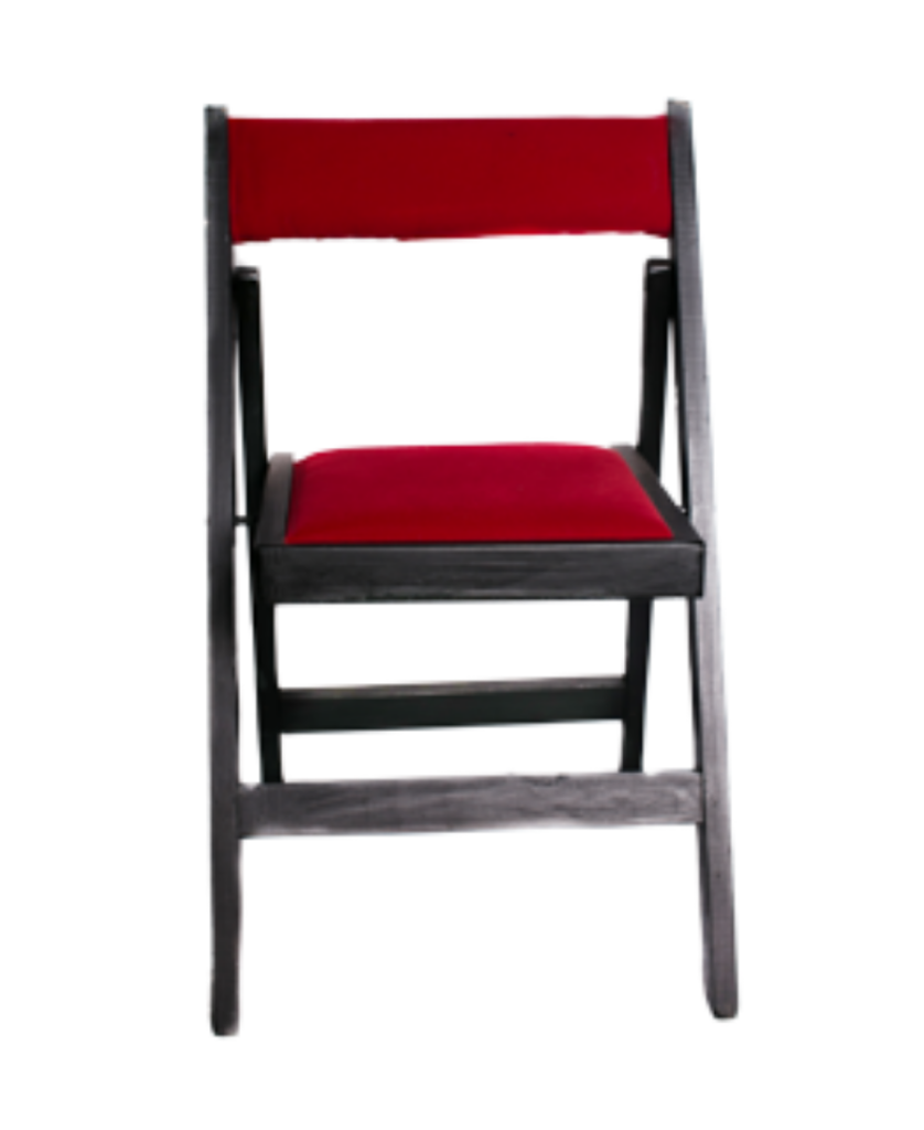 silla plegablenegrayroja